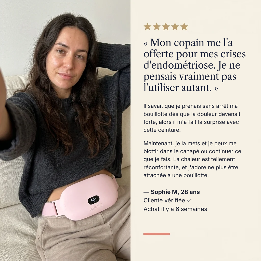 Mélune — Ceinture chauffante et massante